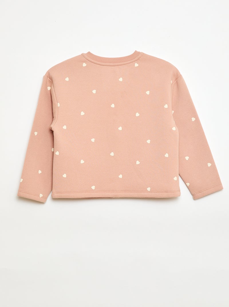 Cardigan maniche lunghe apertura con bottoni a pressione Rosa - Kiabi