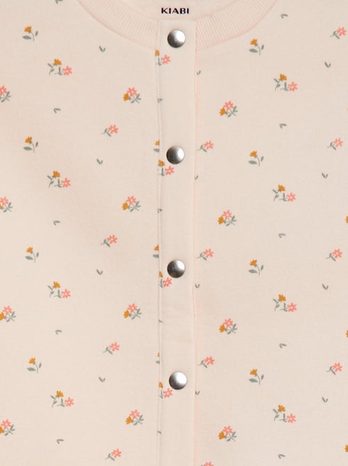 Cardigan maniche lunghe apertura con bottoni a pressione - Kiabi