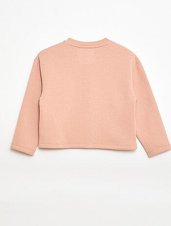 Cardigan maniche lunghe apertura con bottoni a pressione