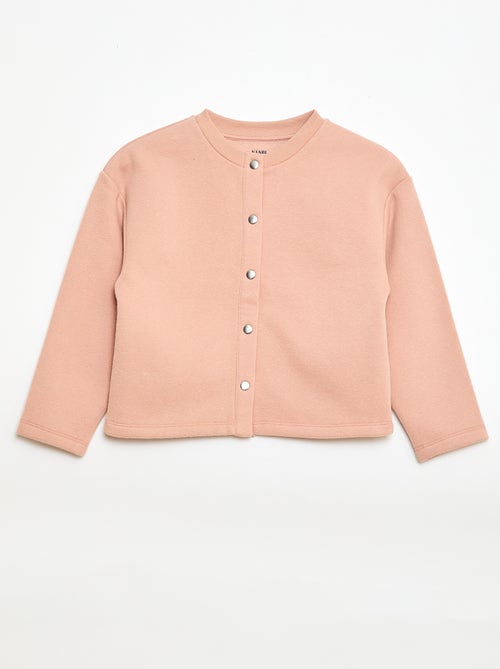 Cardigan maniche lunghe apertura con bottoni a pressione - Kiabi