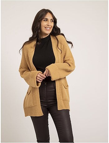 Cardigan mi-long ouvert kirsten