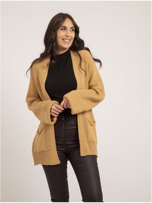 Cardigan mi-long ouvert kirsten - Kiabi Cardigan mi-long ouvert kirsten - Kiabi