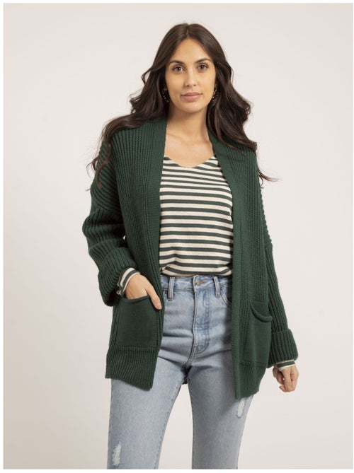 Cardigan mi-long ouvert KIRSTEN - Kiabi