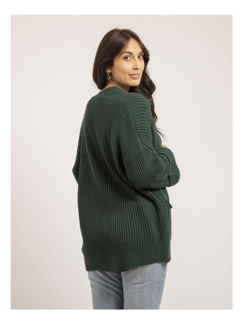 Cardigan mi-long ouvert KIRSTEN - Kiabi