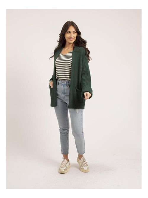 Cardigan mi-long ouvert KIRSTEN - Kiabi