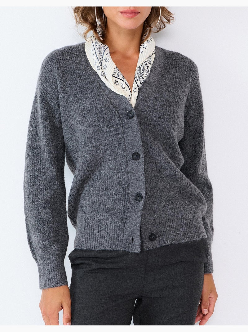 Cardigan, mo fashion Grigio - Kiabi