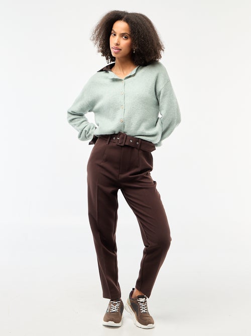 Cardigan morbido in lana e mohair - Kiabi