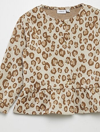 Cardigan 'Name it' leopardato