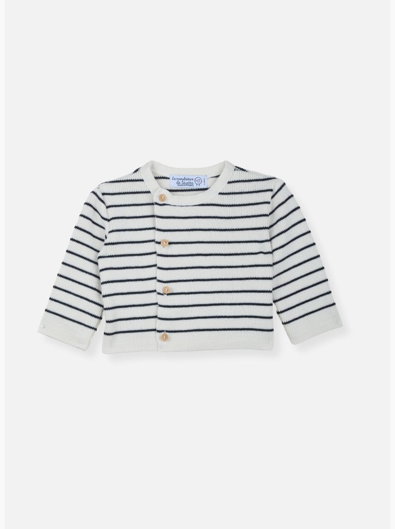 Cardigan neonato petits marins Bianco Blu - Kiabi
