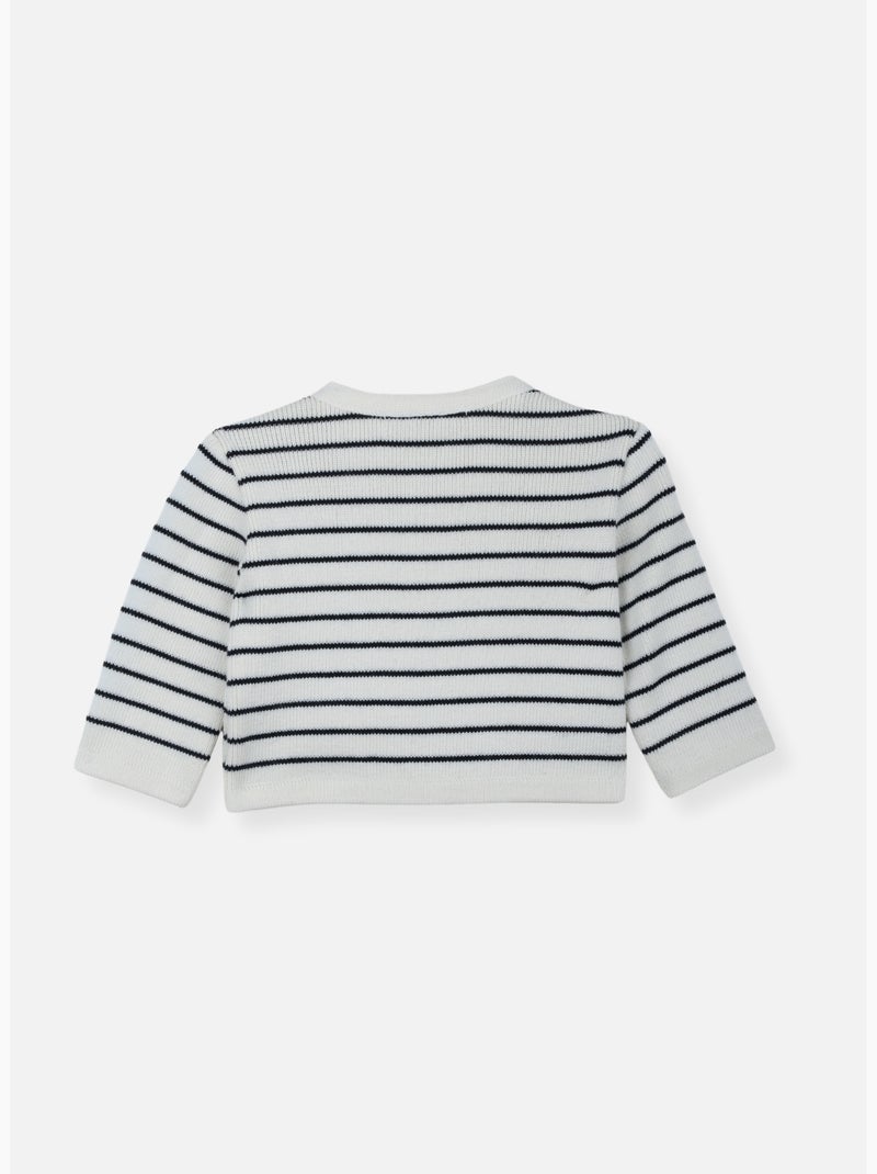 Cardigan neonato petits marins Bianco Blu - Kiabi