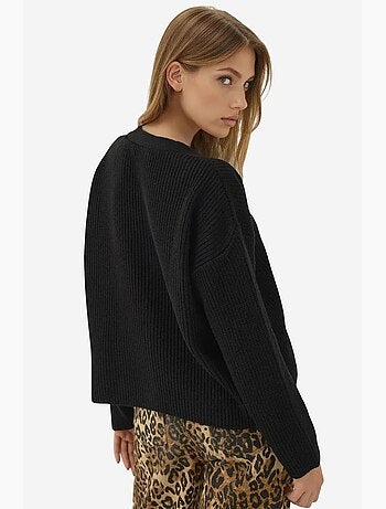 Cardigan oversize con scollo a v e bottoni hiccup