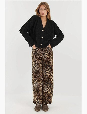 Cardigan oversize con scollo a v e bottoni hiccup