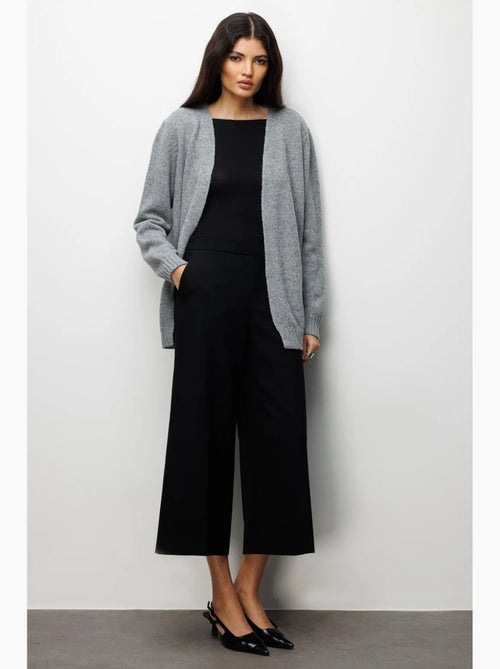 Cardigan oversize in maglia a coste mixray - Kiabi Cardigan oversize in maglia a coste mixray - Kiabi