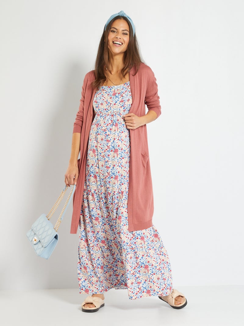 Cardigan premaman midi in maglia ROSA - Kiabi