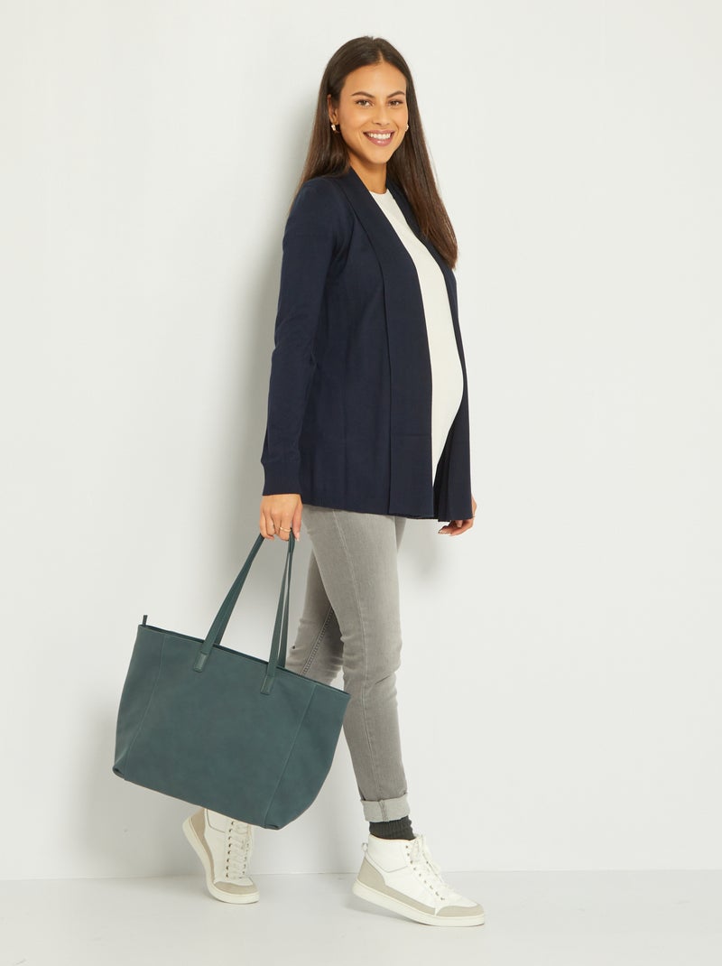 Cardigan premaman morbido - blu - Kiabi