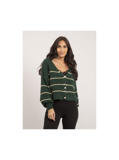 Cardigan rayures KONE - Kiabi