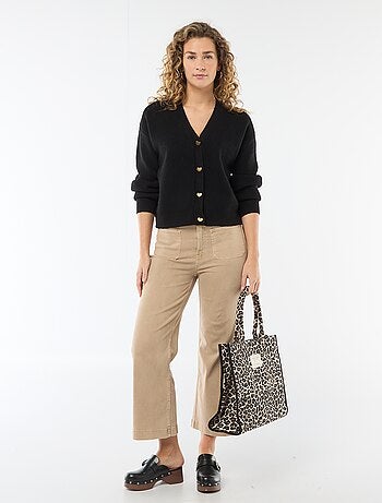 Cardigan scollo a V con bottoni a cuore - San Valentino