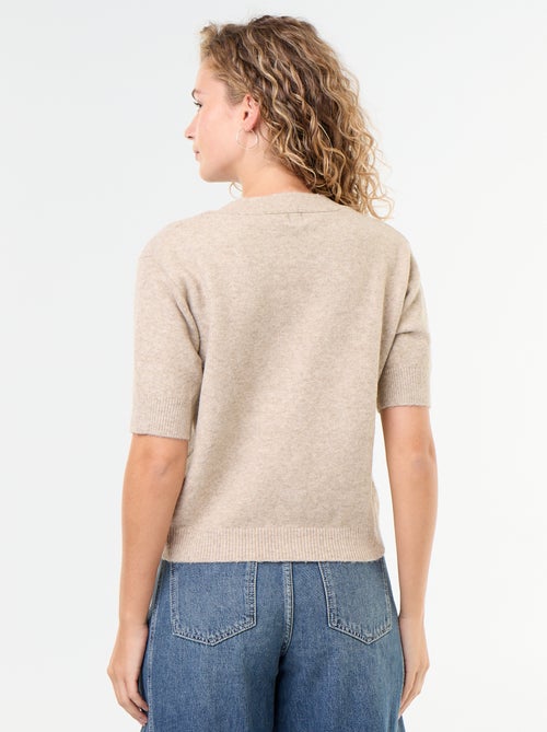 Cardigan scollo a V senza maniche - Kiabi