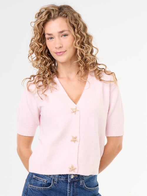 Cardigan scollo a V senza maniche - Kiabi