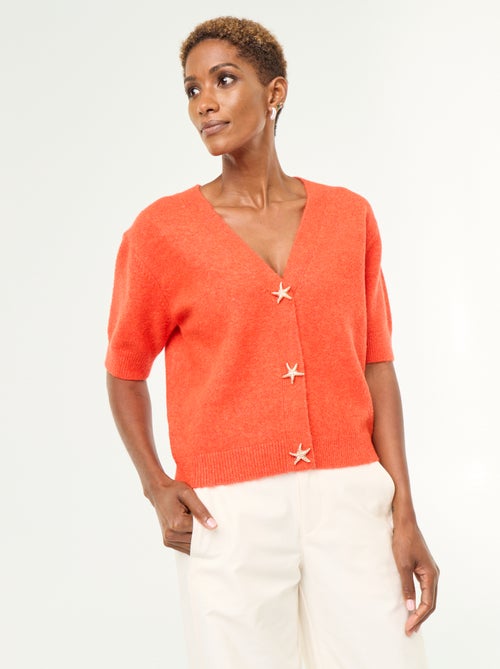 Cardigan scollo a V senza maniche - Kiabi Cardigan scollo a V senza maniche - Kiabi