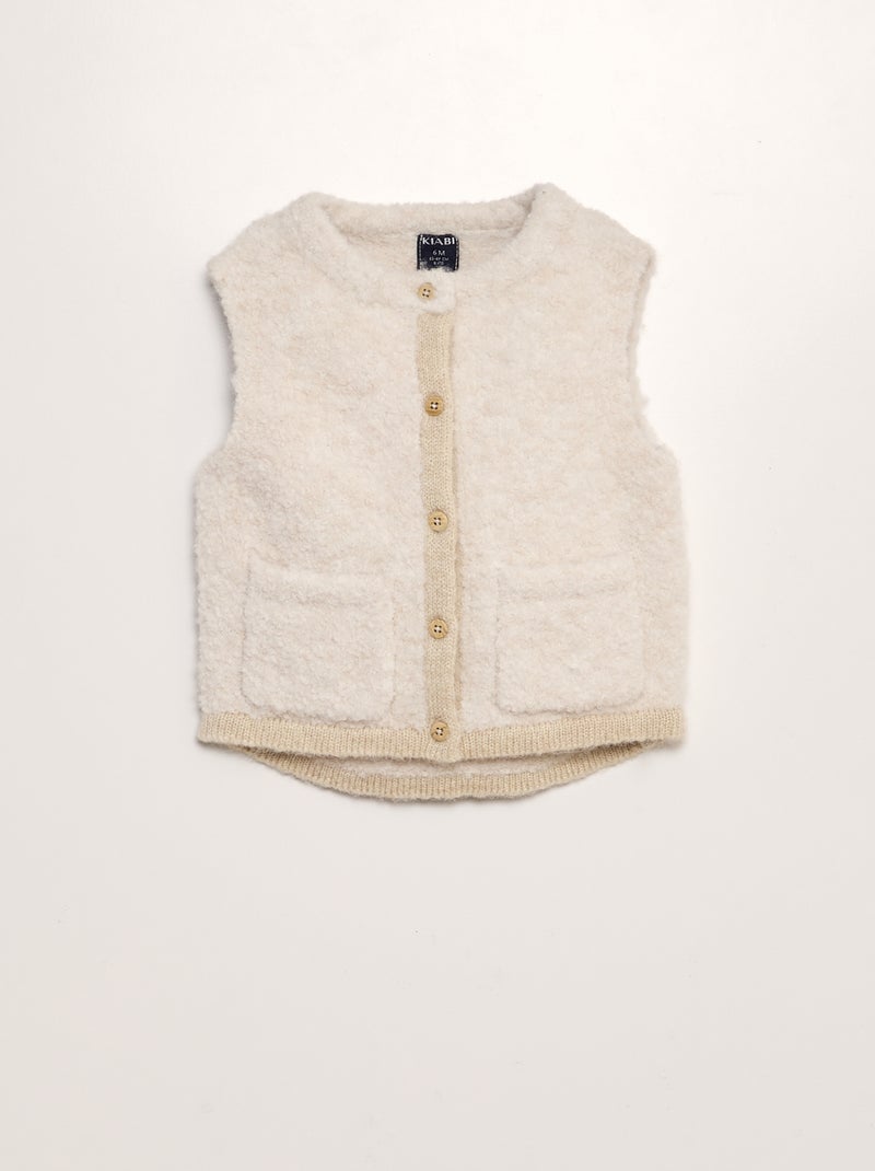 Cardigan senza maniche BEIGE - Kiabi