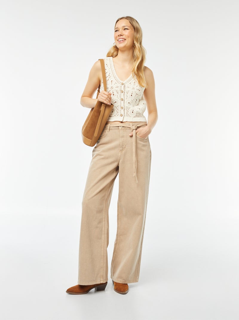Cardigan senza maniche BEIGE - Kiabi