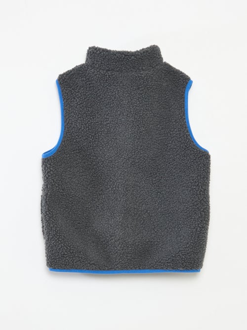 Cardigan senza maniche con effetto montone - Kiabi