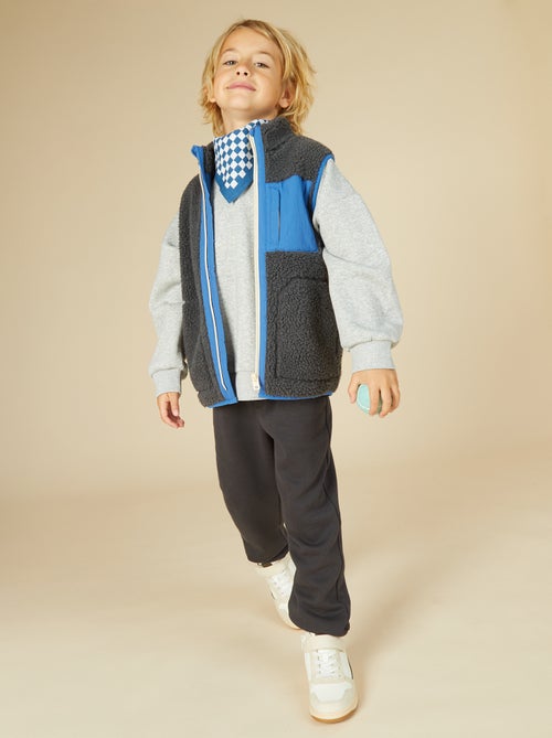 Cardigan senza maniche con effetto montone - Kiabi