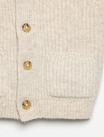 Cardigan senza maniche con tasche
