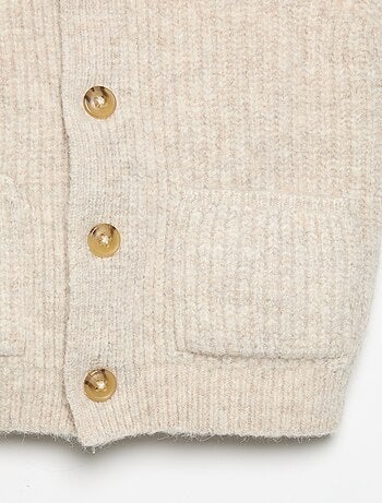Cardigan senza maniche con tasche