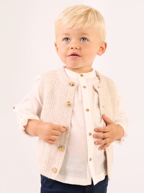 Cardigan senza maniche con tasche - Kiabi Cardigan senza maniche con tasche - Kiabi