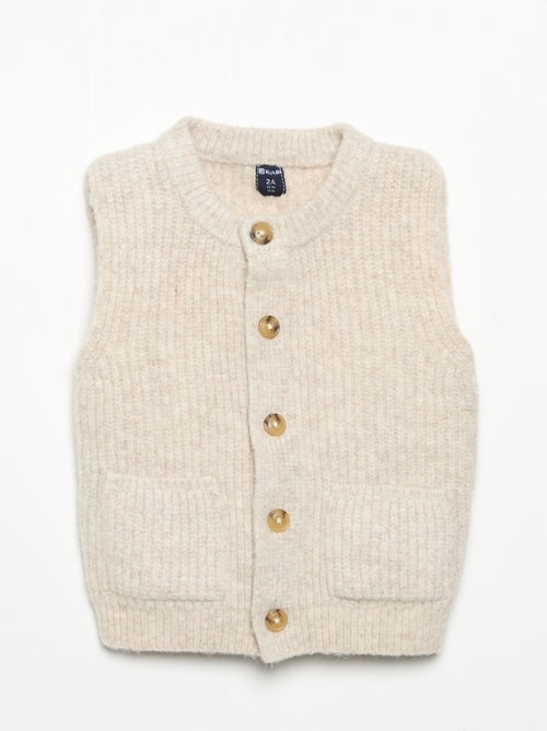 Cardigan senza maniche con tasche - Kiabi Cardigan senza maniche con tasche - Kiabi