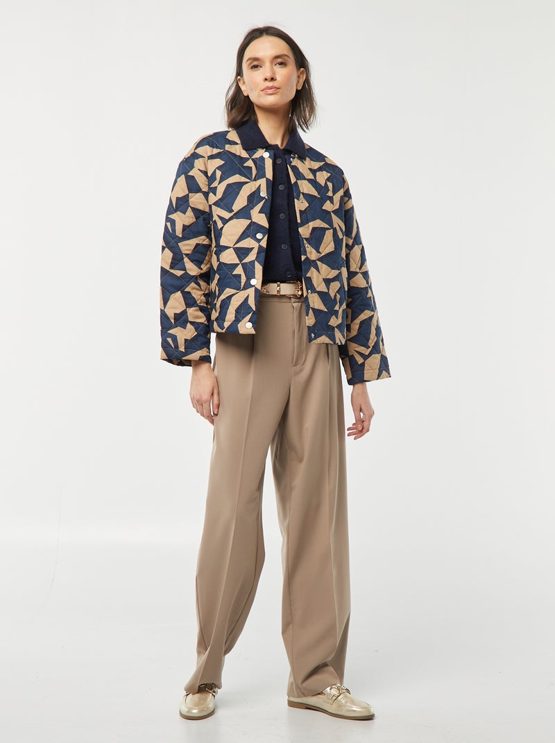 Cardigan senza maniche con tasche sul petto blu - Kiabi