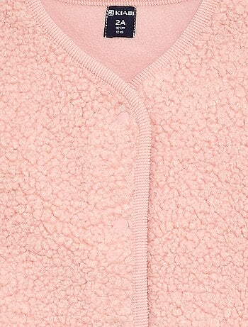 Cardigan senza maniche effetto montone