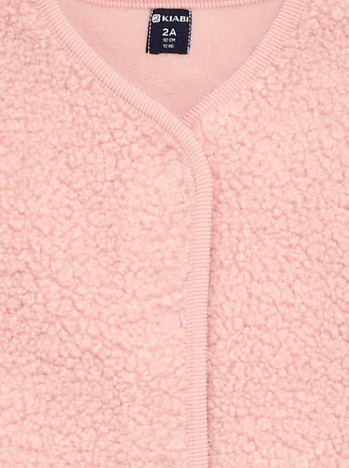 Cardigan senza maniche effetto montone - Kiabi