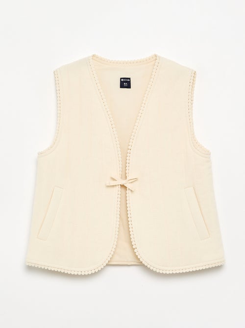 Cardigan senza maniche imbottito - Kiabi