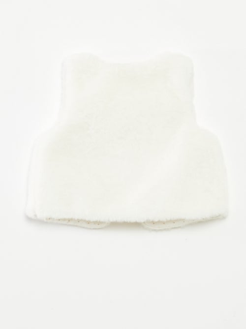 Cardigan senza maniche in finta pelliccia - Kiabi