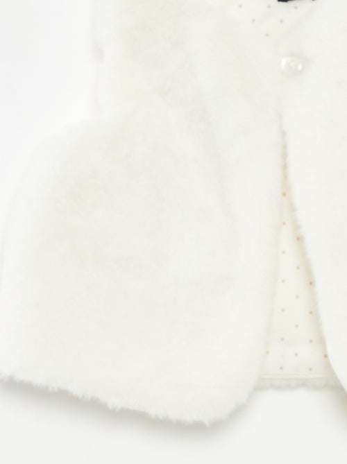 Cardigan senza maniche in finta pelliccia - Kiabi