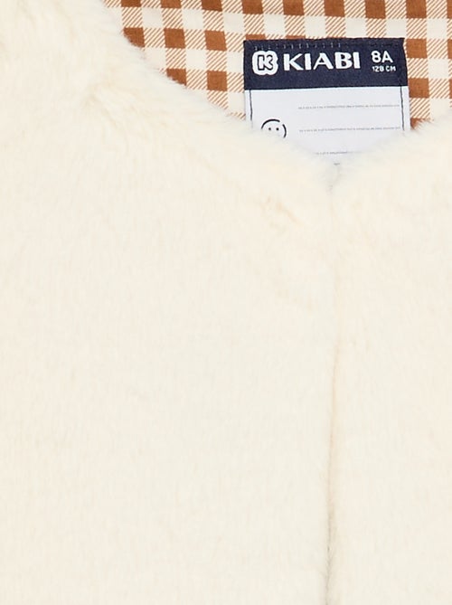 Cardigan senza maniche in pelliccia sintetica - Kiabi Cardigan senza maniche in pelliccia sintetica - Kiabi