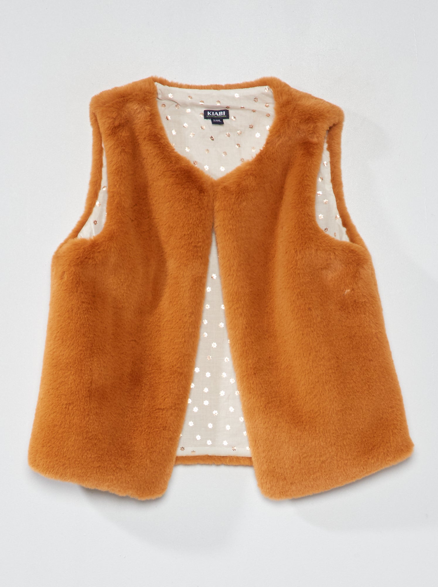 Gilet In Pelliccia Sintetica Per Bambina - Senza Maniche, Caldo E Morbido Per Inverno - Foto 9