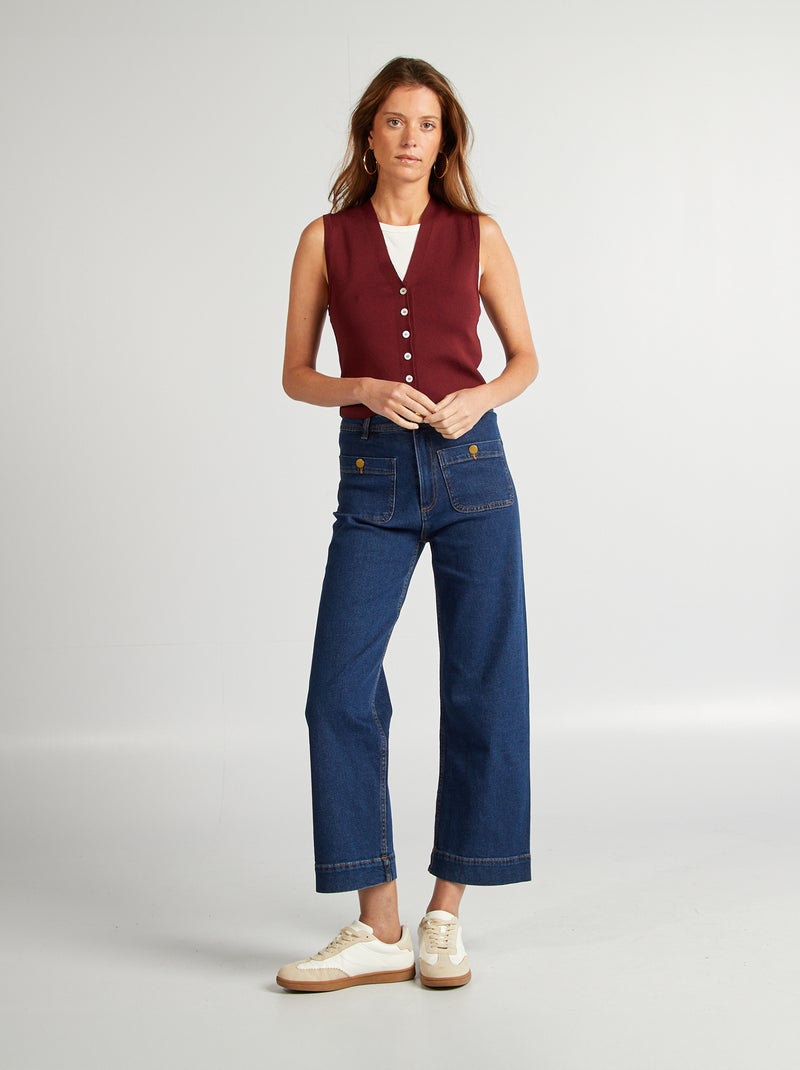 Cardigan senza maniche ROSSO - Kiabi