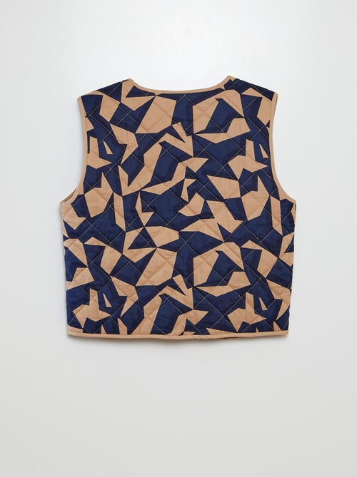 Cardigan senza maniche trapuntato con laccetto davanti 'JDY' - Kiabi