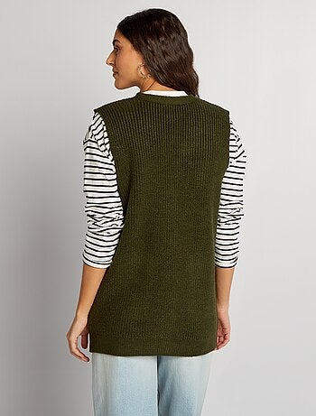 Cardigan Casual Taglie Forti Da Donna Con Stampa A Righe Manica Lunga Aperta Sul Davanti 251217 Da 11,05 € | DHgate