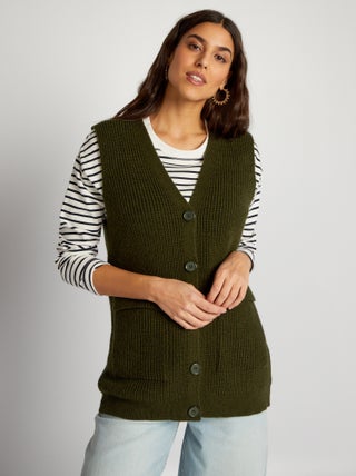 Cardigan senza maniche