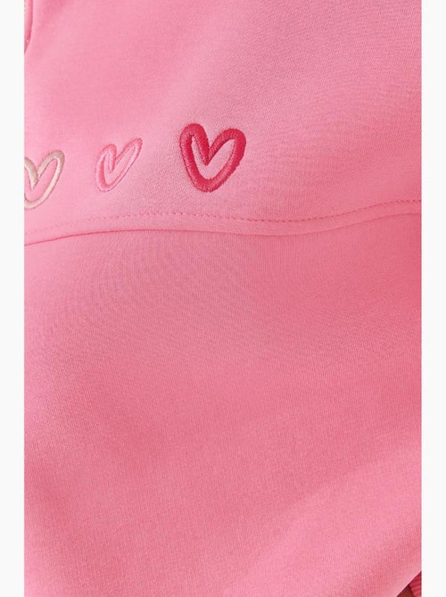 Cardigan spazzolato a tre strati con ricamo a cuore lucci - Kiabi Cardigan spazzolato a tre strati con ricamo a cuore lucci - Kiabi