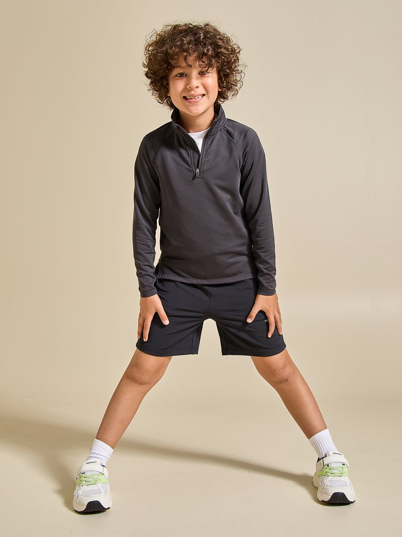 Cardigan sportivo con collo a lupetto - (ekstract) Nero - Kiabi