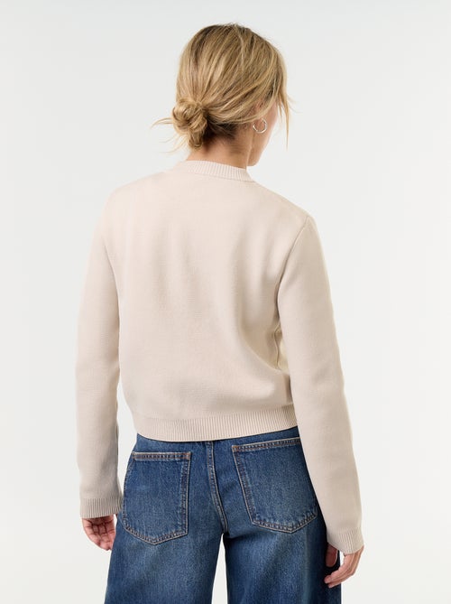 Cardigan stile militare con galloni decorativi - Kiabi