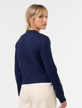 Cardigan stile militare con galloni decorativi