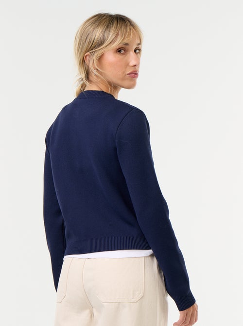 Cardigan stile militare con galloni decorativi - Kiabi