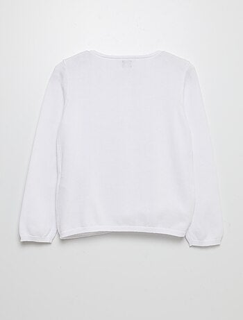 Cardigan tinta unita con bottoni a pressione magnetici - So Easy